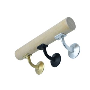 Soportes con base concava para pasamanos redondos